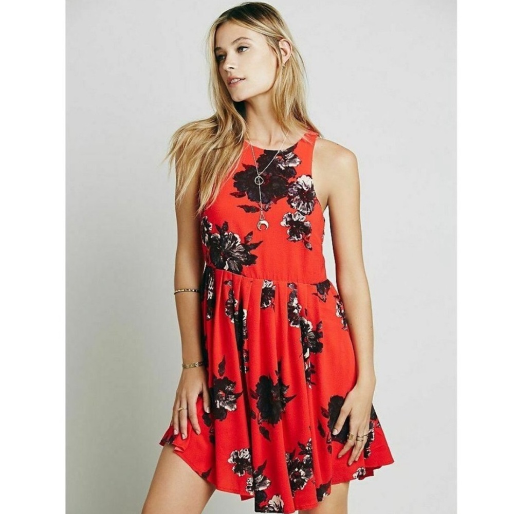 Free People Floral Mini Dress